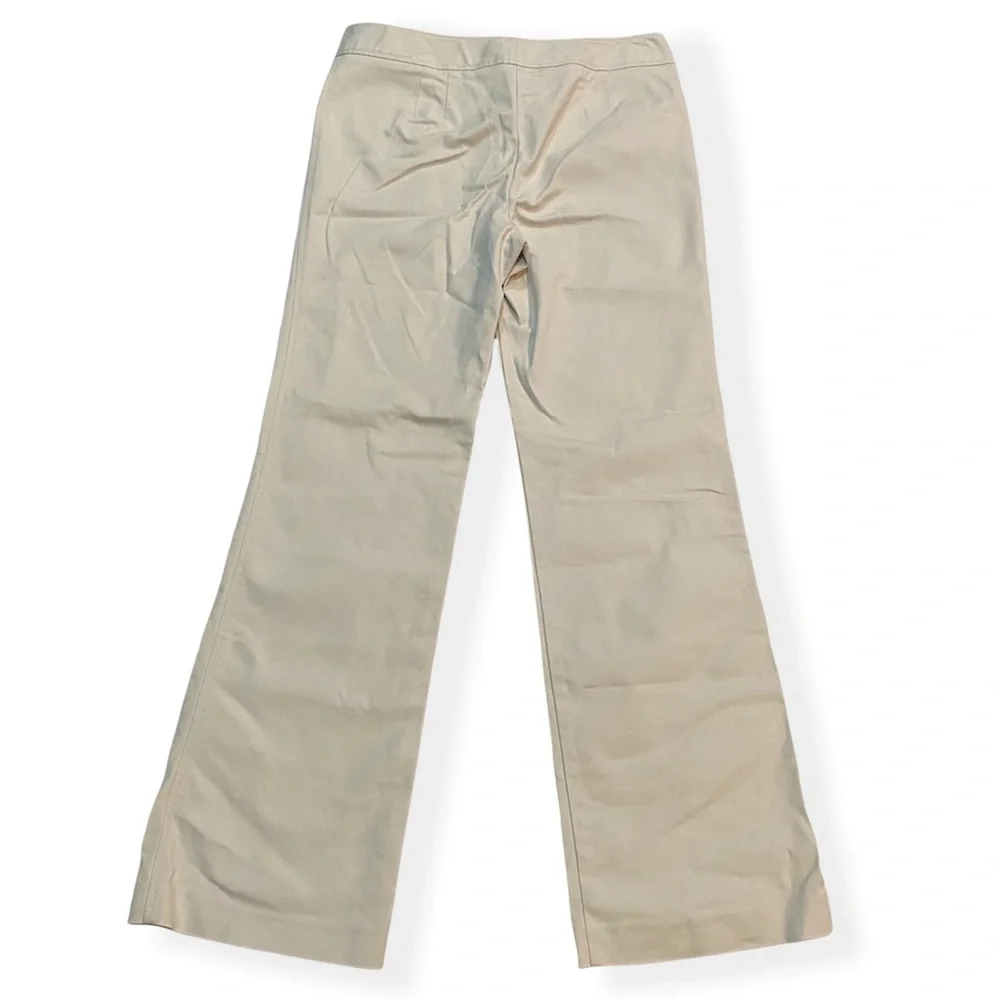 Ann Taylor Cream Wide-Leg Trousers - Picture 3 of 12